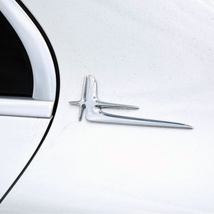 奔驰C级E级加长L版车标长轴距版车身标C柱车贴车身贴金属改装侧标