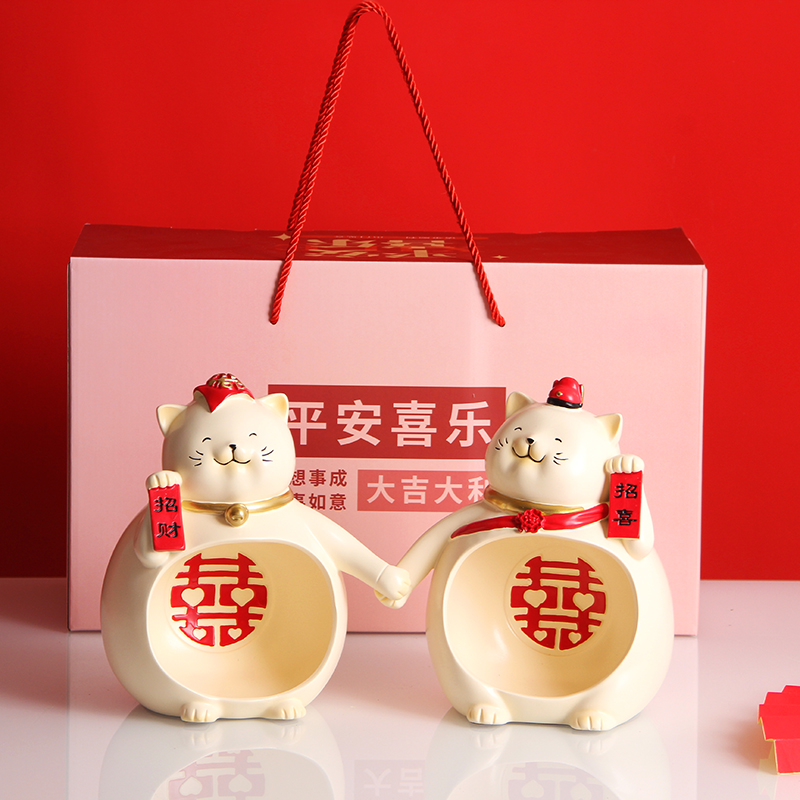 创意招财猫摆件结婚礼物送闺蜜