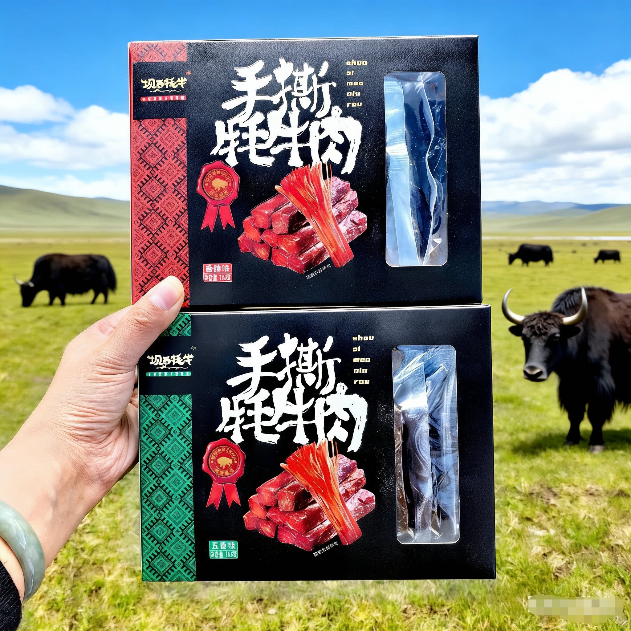 四川九寨沟阿坝州特产坝西手撕牦牛肉干五香香辣160克独立包装