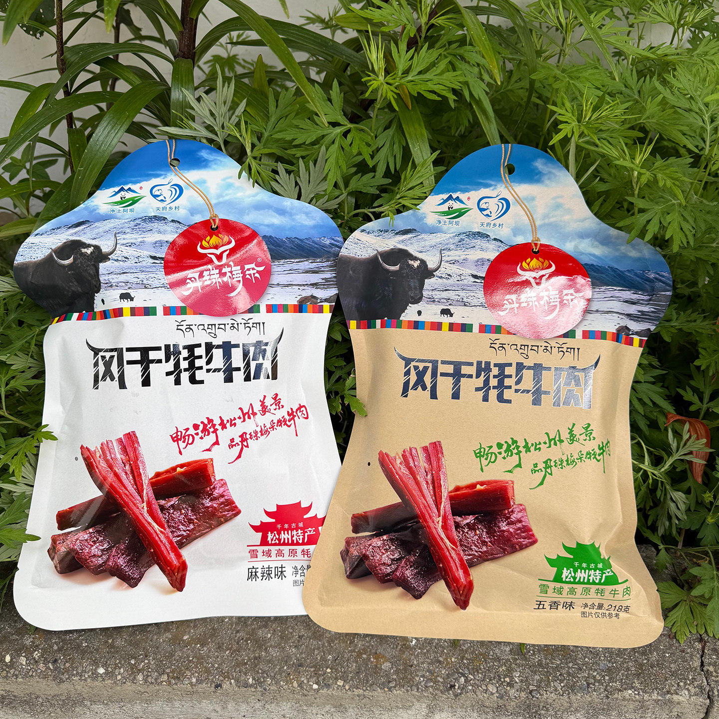 丹珠梅朵风干牦牛肉牦牛肉干218g阿坝九寨沟松潘川西高原特产零食