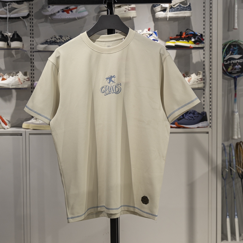 李宁短袖男子透气短袖文化衫