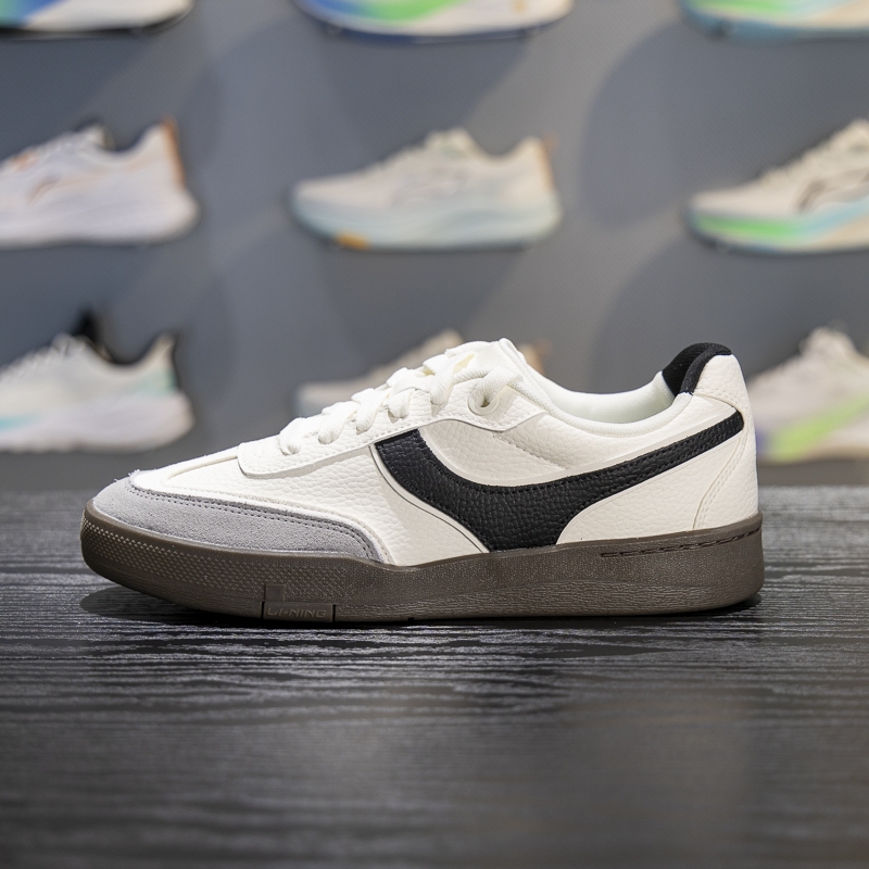 李宁系带男子板鞋低帮滑板专业鞋