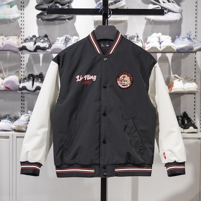 李宁单排扣儿童短款防泼水棉服