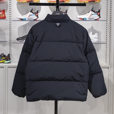 李宁保暖立领短款男子羽绒服