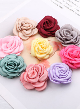 手工烫花diy饰品手工花朵发夹