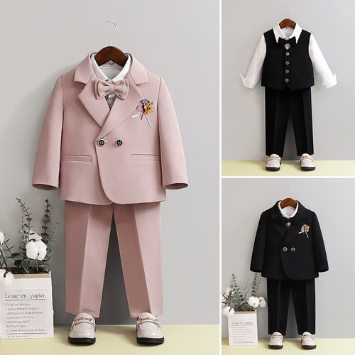 【秋冬上新】童装小西服主持人双排扣英伦小西服宝宝小西装不限季