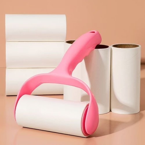 滚筒粘毛器可撕式粘毛神器衣物粘尘黏灰除毛毡滚刷衣服吸毛替换纸