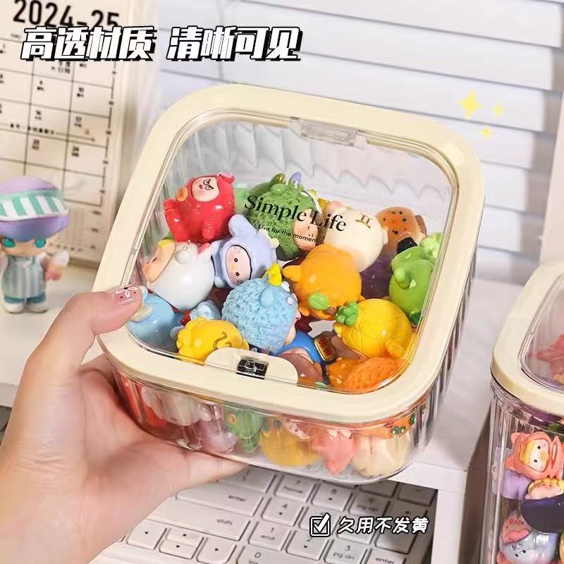 可爱小萌粒收纳盒透明迷图片