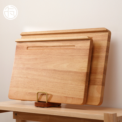 卡瓦橡胶木纯实木擀面板家用大号切菜板砧板揉面板案板木质和面板