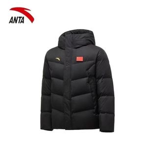 安踏羽绒服男款赞助2025中国国家队国旗运动短款羽绒服452540108