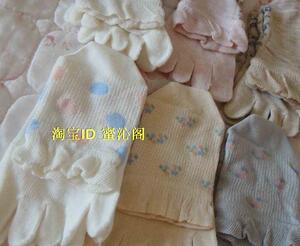 清仓 波点绣花网眼五指袜 女士可爱纯棉短袜 夏季分趾袜