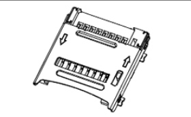 47219-2021 472192021 全新原装品牌翻盖式SD卡座莫仕molex连接器