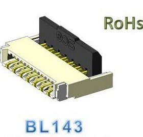 BL143-33R-TAGF 全新33PIN白色夹子立贴0.3mm间距SCG连接器接插件