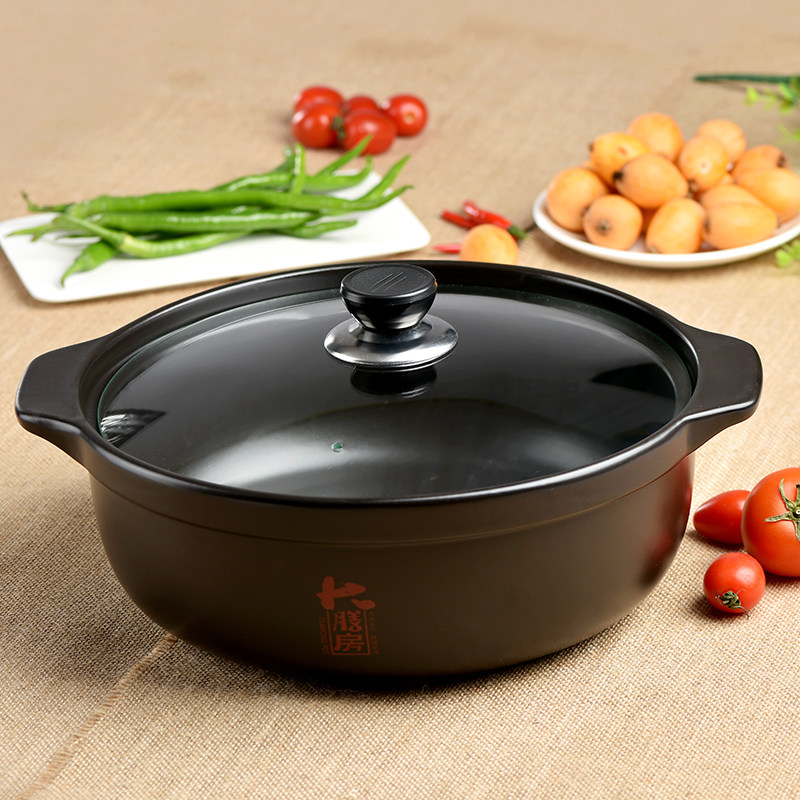 大膳房耐高温陶瓷砂锅串串牛羊肉火锅汤锅 明火干烧煲 砂锅具包邮