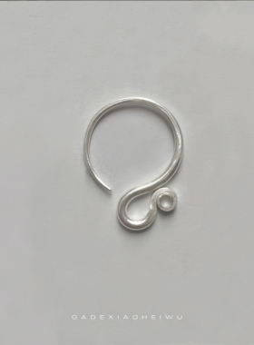 此沙同款耳环大凉山彝族足银手工耳环足银990手工单只男耳环