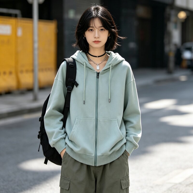 摇粒绒卫衣定制幼儿园老师工作服托管班美容院母婴店工装外套logo