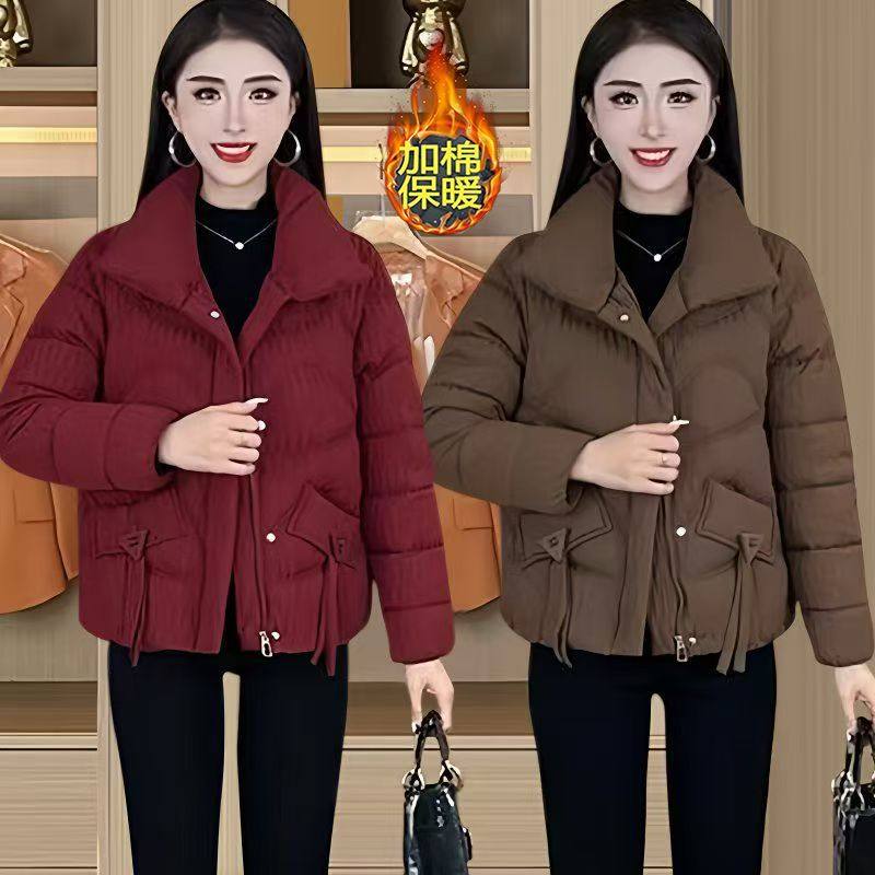 妈妈冬装棉衣外套2025年新款保暖时尚中老年女装冬季棉服加厚棉袄