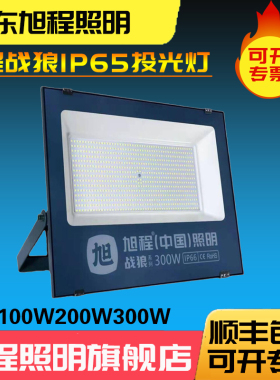 旭程照明led战狼投光灯户外IP66防水50W100W200W300W400W工地厂房