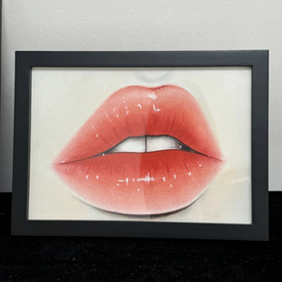 半永久纹绣艺术氛围感眉眼唇画美容院学校教学装饰画摆件美妆素描