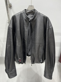 2025年新款高级感皮衣外套女辣妹机车风羊皮皮衣皮夹克复古上衣