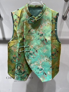 2026夏季新款新中式国风重工刺绣桑蚕丝马甲背心上衣女