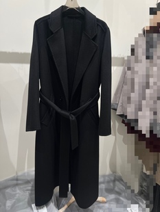 2025秋冬新款双面羊绒大衣女中长款宽松显瘦纯羊绒大衣 100山羊绒