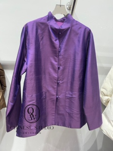 2026早春新款高端双宫真丝桑蚕丝国风新中式外套上衣女