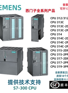 西门子S7-300 CPU312C/313C/314C/315/317/319-2PN/DP/PTP模块PLC