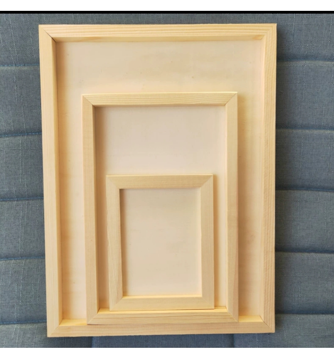 小画框植物标本画框艺术生绘画白帆布丙烯颜料厚松木框粘土画框