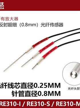 洛施达超细光纤0.8mm凸针 RE310-I RE310-S RE310-M 线长1米2米