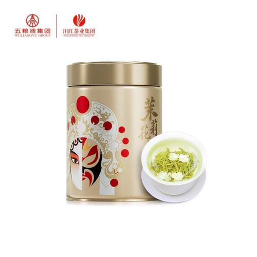 林湖飘雪新茶茉莉花茶严选125g特级浓香型四川特产盖碗茶叶小袋装