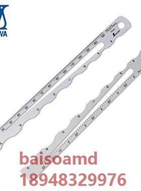 日本亲和SHINWA企鹅不锈钢半径规73570/73571直径规多功能测量尺