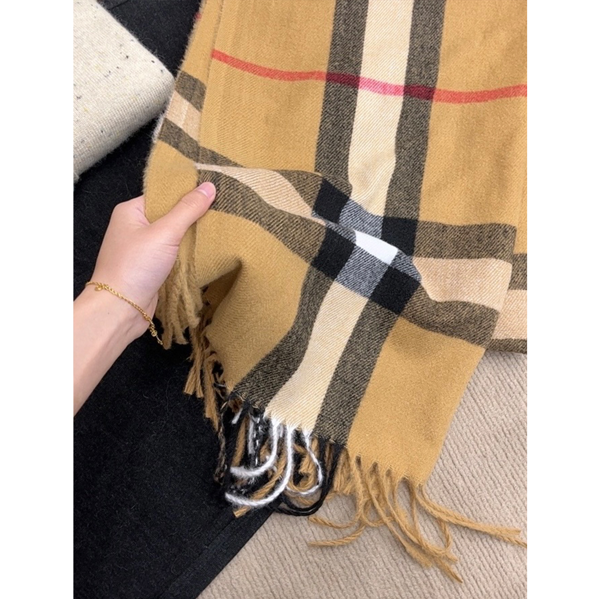 【BBY咖围巾】冬季针织围脖女保暖时尚纯色围巾 LILI