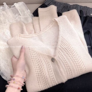 新款 开衫 长袖 衣长60胸围104 丝羊绒定染 针织衫 906 磨皮滤镜