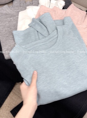 人手两件！/插肩天丝t/~百搭插肩T恤长袖【衣长56胸围96】6013