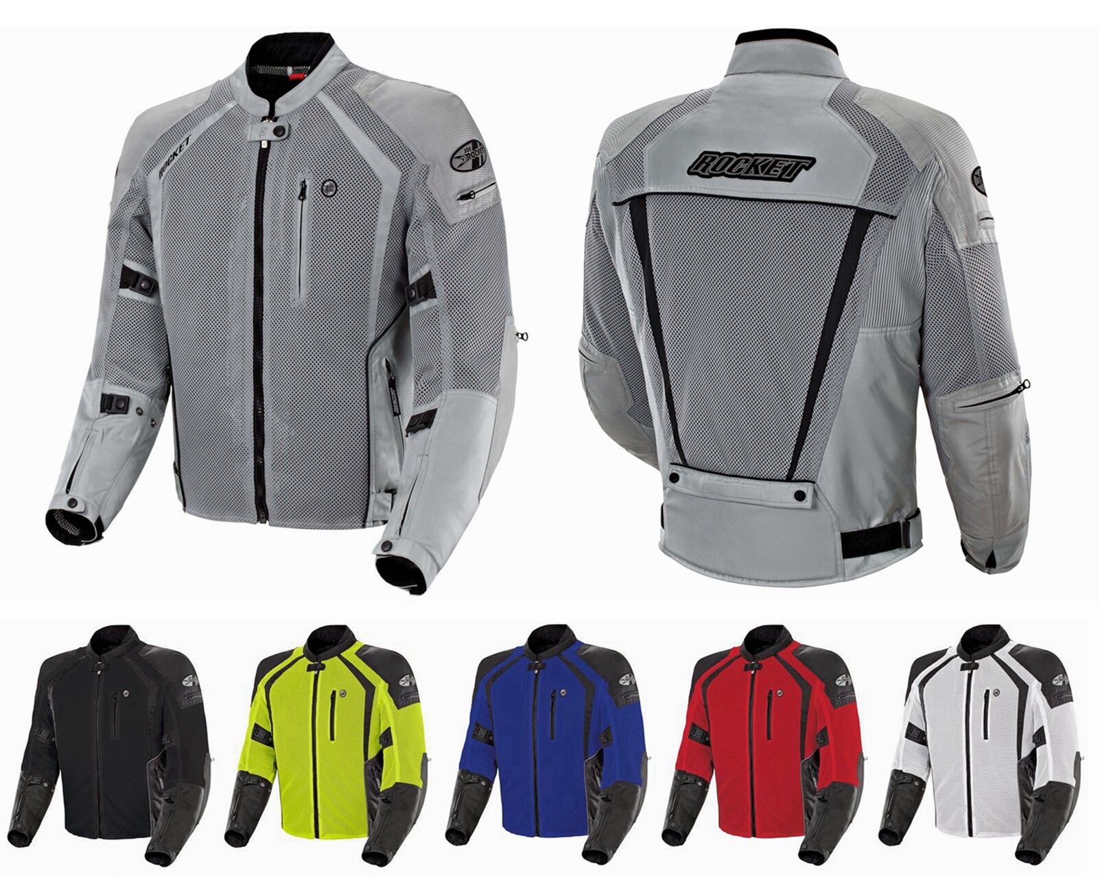 美国火箭春夏季摩托机车防摔赛车骑行服拉力防风防水防雨男超大码