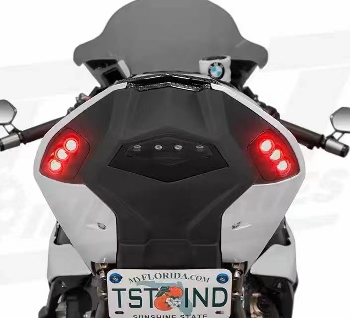 八爪鱼尾灯宝马S1000RR后八爪鱼尾灯刹车灯尾灯转向灯集成红蓝