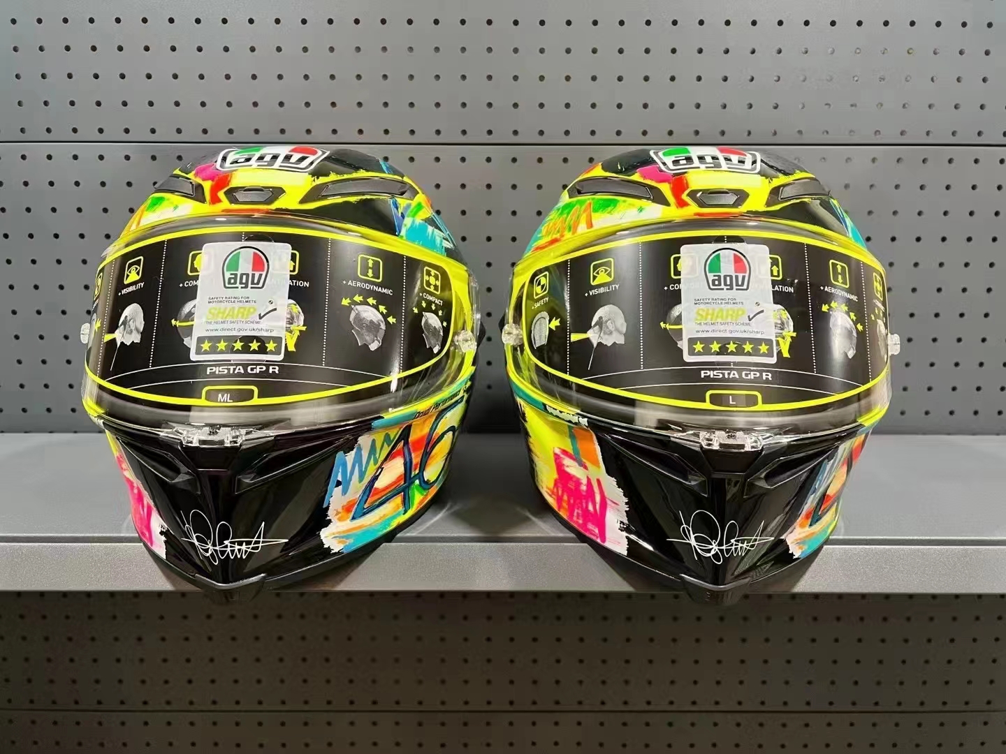 agvpista涂鸦罗西46头盔全新现货