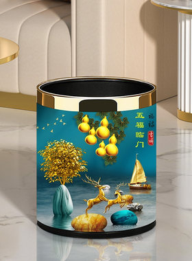 可定制图案双层垃圾桶