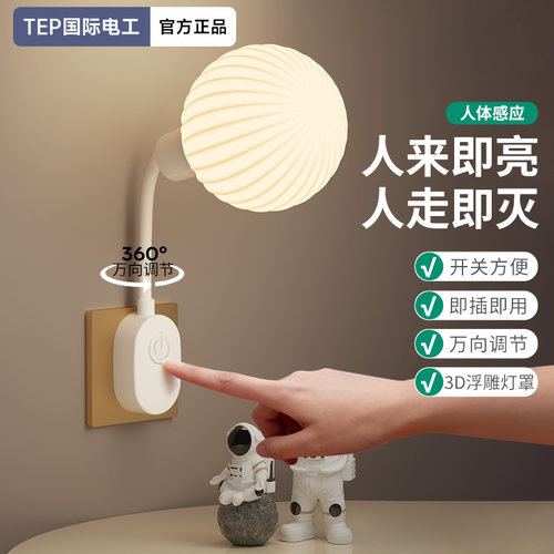 人体自动感应小夜灯智能语音控制