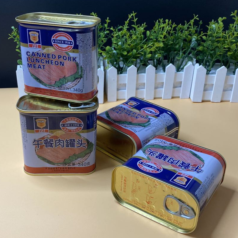梅林食材火锅店家用午餐肉罐头
