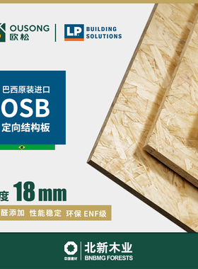 北新欧松板18mm巴西LP进口ENF级OSB健康环保背景墙打底吊顶装饰板