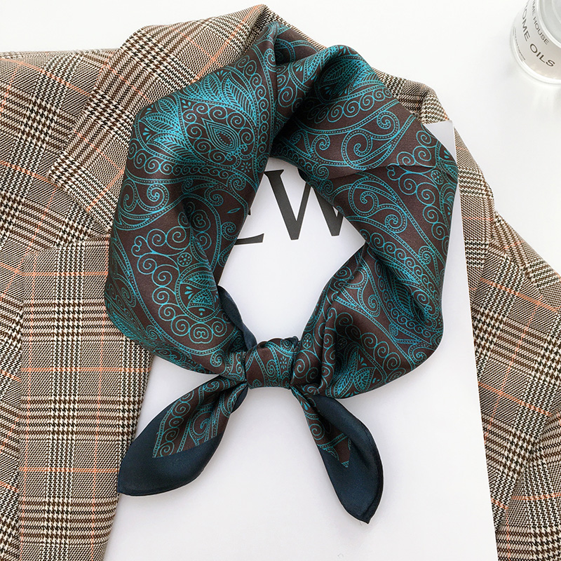 53cm真丝小方巾女丝巾百搭