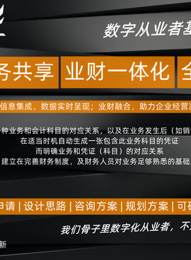 智慧财务信息数字化一体化管控规划共享中台链接管理解决方案会计