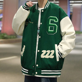 日系港风新款夹克男女同款衣服宽松潮牌休闲外套飞行领棒球服P75，男装夹克，星座1508