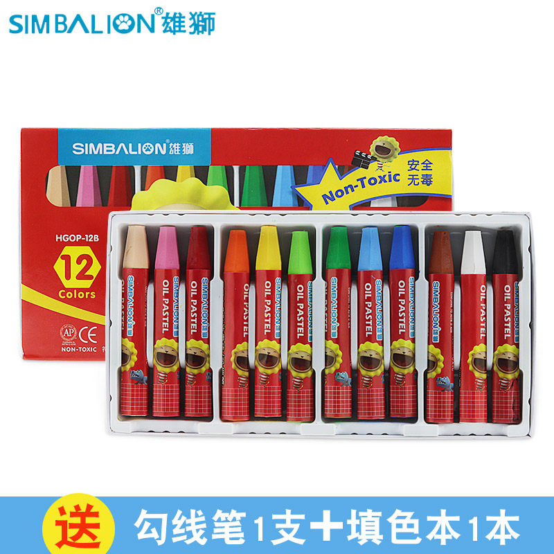 包邮 台湾雄狮12色油画棒 不黏手雄狮油画棒 蜡笔 可水洗在类目 电子词典/电纸书/文化用品, 画具/画材/书法用品, 油画棒中 - 来自Buy2taobao.com提供专业的淘宝代购服务