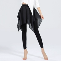 Юбка, спортивные леггинсы с шортами, черный комплект для взрослых, танцующие штаны, в обтяжку