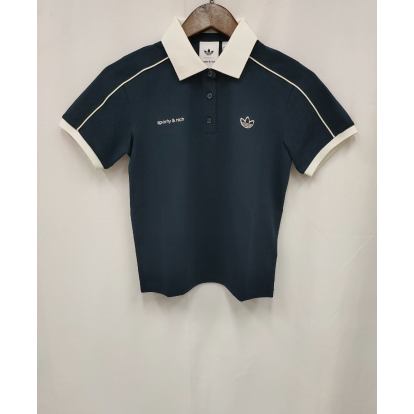 联名 正品 adidas x Sporty & Rich Polo 英伦风女高尔夫 JL7198