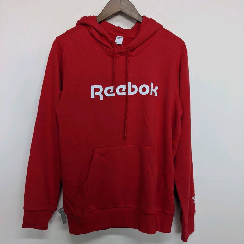 锐步 REEBOK M HOOD LOGO 男子经典休闲长袖连帽套头卫衣 GR8477
