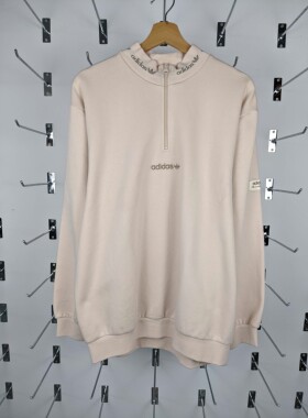 反季特价 adidas Trefoil Linear Quarter Zip Sweatshirt HM2656